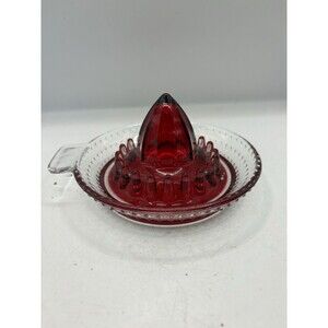 Juicer ARC France Ruby Red Hobnail Vintage Read